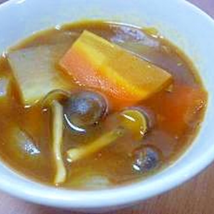 **冷蔵庫のお野菜deカレースープ***